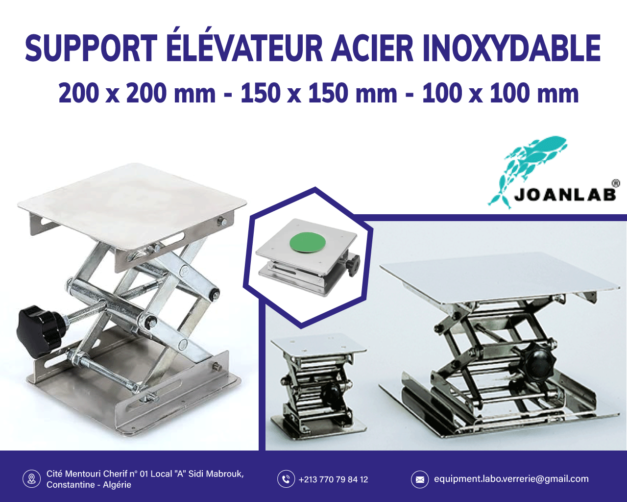 Élévateur de laboratoire