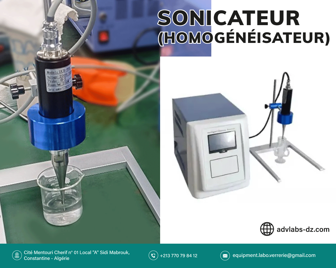 Sonicateur (Homogénéisateur à ultrasons) FAITHFUL